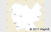 Classic Style Simple Map of Lufeng, single color outside