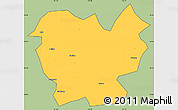 Savanna Style Simple Map of Lufeng, cropped outside