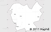 Silver Style Simple Map of Lufeng, cropped outside