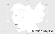 Silver Style Simple Map of Lufeng, single color outside