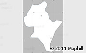 Gray Simple Map of Luoping, single color outside