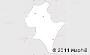 Silver Style Simple Map of Luoping, cropped outside