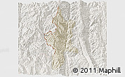 Shaded Relief 3D Map of Lushui, lighten