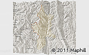 Shaded Relief 3D Map of Lushui, semi-desaturated