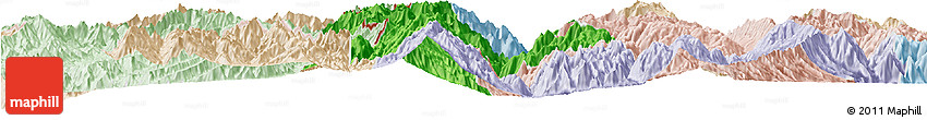 Political Horizon Map of Lushui, lighten