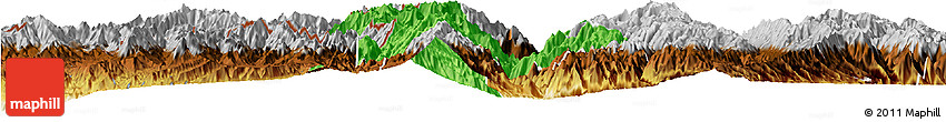 Political Horizon Map of Lushui, physical outside