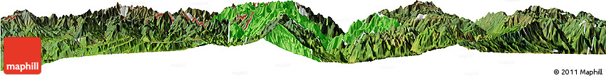Political Horizon Map of Lushui, satellite outside Political Horizon Map of Lushui, satellite outside