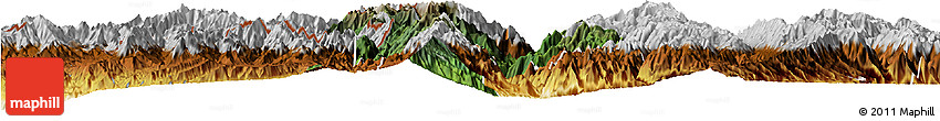 Satellite Horizon Map of Lushui, physical outside