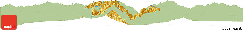 Savanna Style Horizon Map of Lushui, single color outside