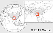 Blank Location Map of Lushui, highlighted country, within the entire country