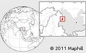 Blank Location Map of Lushui, highlighted parent region