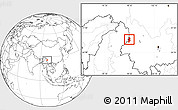 Blank Location Map of Lushui