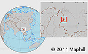 Gray Location Map of Lushui