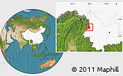 Satellite Location Map of Lushui, highlighted country