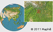 Satellite Location Map of Lushui