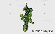 Satellite Map of Lushui, single color outside