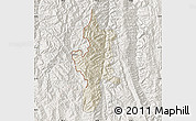 Shaded Relief Map of Lushui, lighten