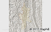 Shaded Relief Map of Lushui, semi-desaturated