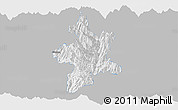 Gray Panoramic Map of Lushui, single color outside