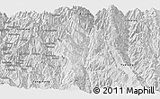 Silver Style Panoramic Map of Lushui