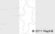 Blank Simple Map of Lushui, cropped outside