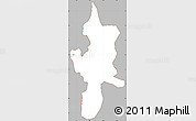 Gray Simple Map of Lushui, cropped outside