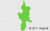 Political Simple Map of Lushui, single color outside, borders and labels