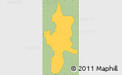 Savanna Style Simple Map of Lushui, cropped outside