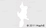 Silver Style Simple Map of Lushui, cropped outside