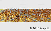 Physical Panoramic Map of Luxi