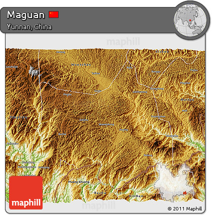 Physical 3D Map of Maguan