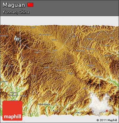 Physical 3D Map of Maguan