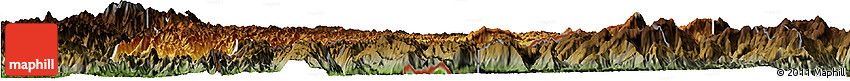 Physical Horizon Map of Maguan, darken