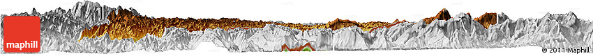 Physical Horizon Map of Maguan, lighten, desaturated