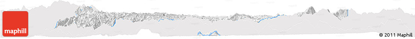 Silver Style Horizon Map of Maguan, single color outside