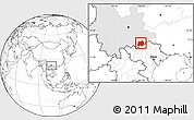 Blank Location Map of Maguan, highlighted parent region