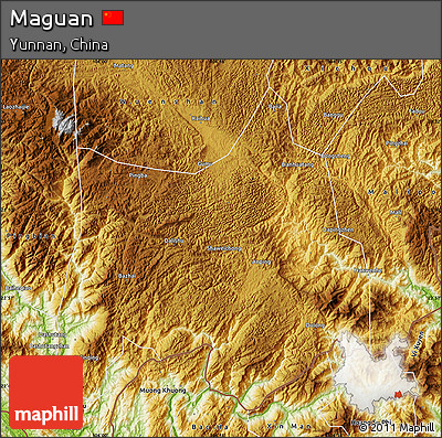 Physical Map of Maguan