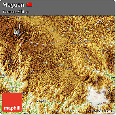 Physical Map of Maguan