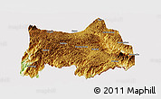 Physical Panoramic Map of Maguan, cropped outside