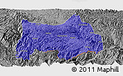 Political Panoramic Map of Maguan, desaturated