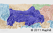 Political Panoramic Map of Maguan, lighten