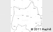 Blank Simple Map of Maguan, cropped outside