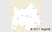 Classic Style Simple Map of Maguan, single color outside