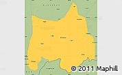 Savanna Style Simple Map of Maguan