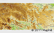 Physical 3D Map of Malipo