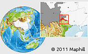 Physical Location Map of Malipo, highlighted country, highlighted parent region