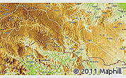 Physical Map of Malipo