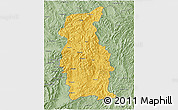 Savanna Style 3D Map of Mengla