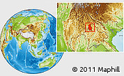 Physical Location Map of Mengla