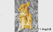 Physical Map of Mengla, desaturated